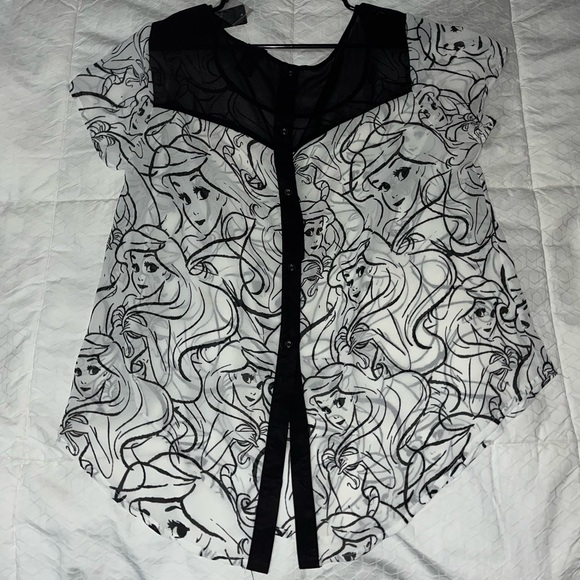Little Mermaid Blouse From Torrid in Size 0 - Picture 3 of 3